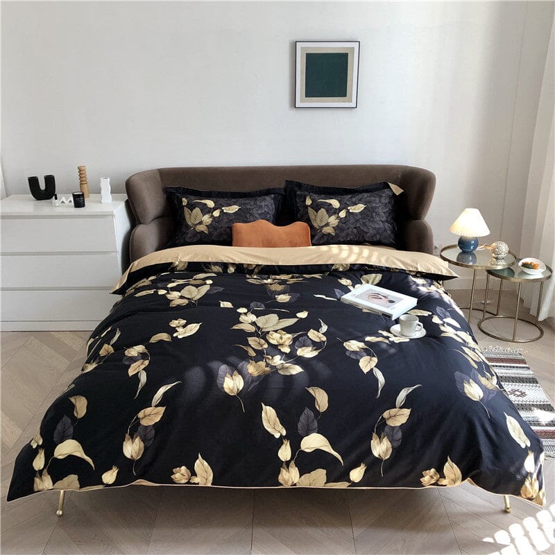 6Pcs Luxury Egyptian Cotton Bedding Set | Queen King Size Bright Manwatstore
