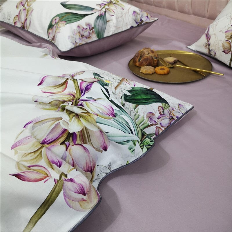 6Pcs Luxury Egyptian Cotton Bedding Set | Queen King Size Bright Manwatstore