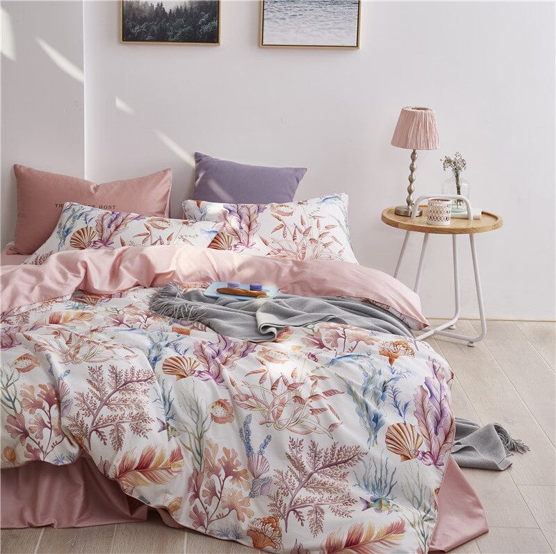 6Pcs Luxury Egyptian Cotton Bedding Set | Queen King Size Bright Manwatstore