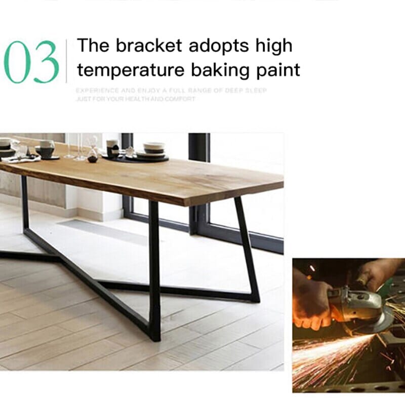 American Solid Wood Table Long Table Industrial Style Large Conference Table Boss Desk Modern Minimalist Dining Table Manwatstore