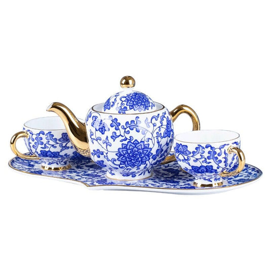 Blue Lotus Tea Set Manwatstore