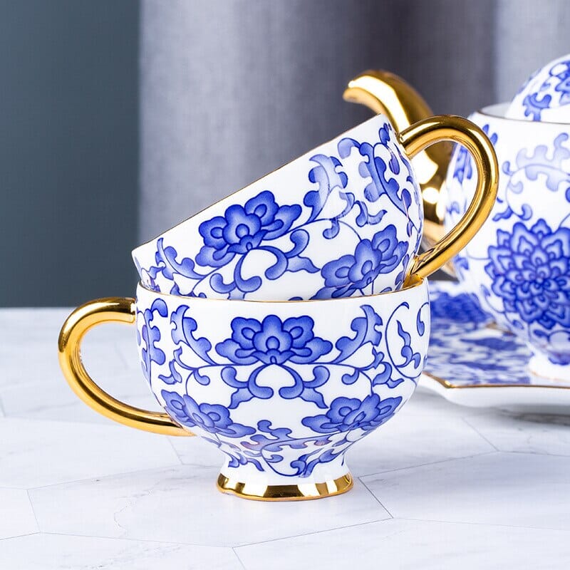 Blue Lotus Tea Set Manwatstore