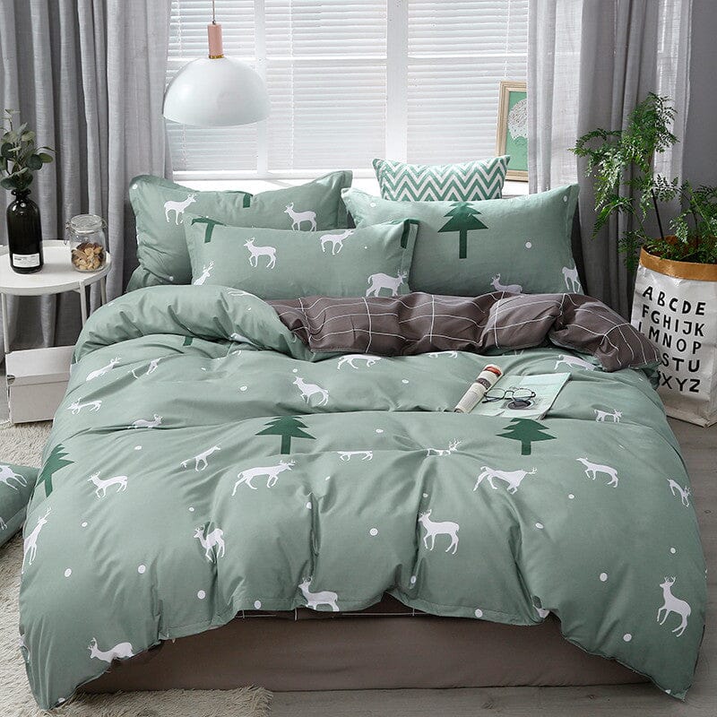 Boho Bedding Set For Double Bed With Cover Pillowcase Bedsheet and Duvet cover set Manwatstore