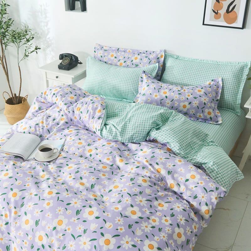 Boho Bedding Set For Double Bed With Cover Pillowcase Bedsheet and Duvet cover set Manwatstore