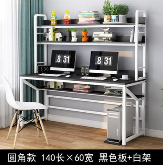 Computer Desk With Bookshelf Combination Manwatstore