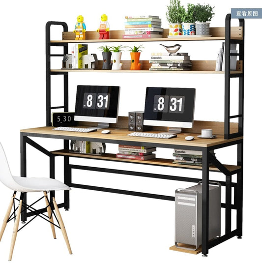 Computer Desk With Bookshelf Combination Manwatstore