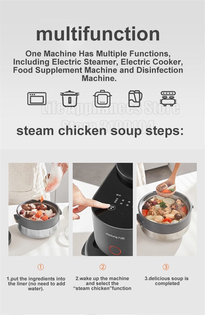 F-S5 Steam Rice Cooker | 3L Smart Multifunction Electric Cooker 24H Appointment APP Control Home Appliances Manwatstore