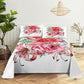Floral Bed Sheet Set | Pillowcase Bedding Linens| Full Single Size for Bedroom Manwatstore