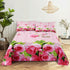 Floral Bed Sheet Set | Pillowcase Bedding Linens| Full Single Size for Bedroom Manwatstore