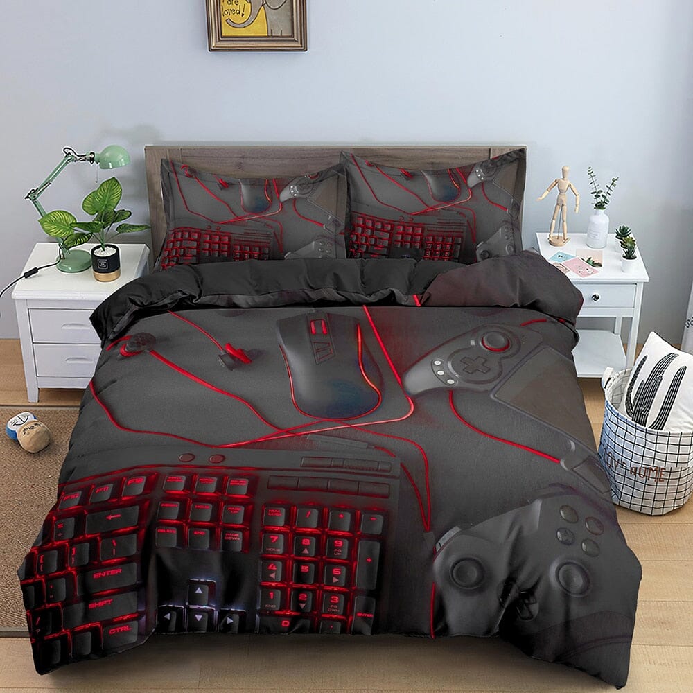 Game Handle Bedding Sets with Pillowcase Manwatstore