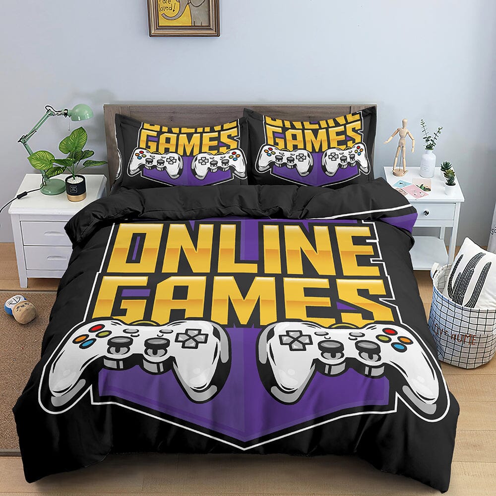 Game Handle Bedding Sets with Pillowcase Manwatstore