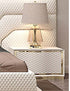 Italian Luxury King Size Bed Frame with Side Tables and Mattress Manwatstore