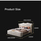 Leather Designer Bed | Master Bedroom Furniture Light Luxury High-Quality Double Bed With Storage Manwatstore