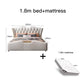 Leather Designer Bed | Master Bedroom Furniture Light Luxury High-Quality Double Bed With Storage Manwatstore