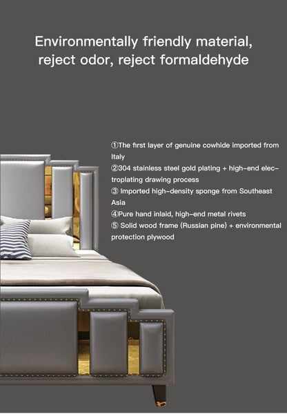 Luxury Bedroom Furniture with High Quality Pine Wood Manwatstore