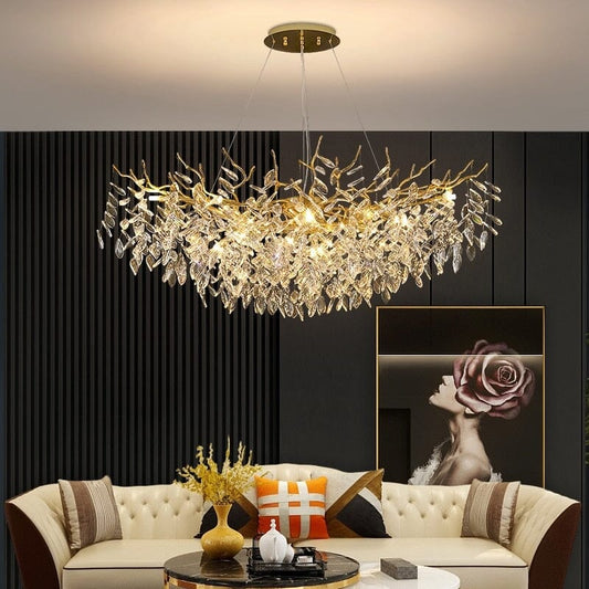 Luxury Gold Chandeliers For Dining Room And Living Room Manwatstore
