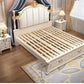 Luxury King Size Master Bed (1.8M) with Unique Design Side Tables Manwatstore