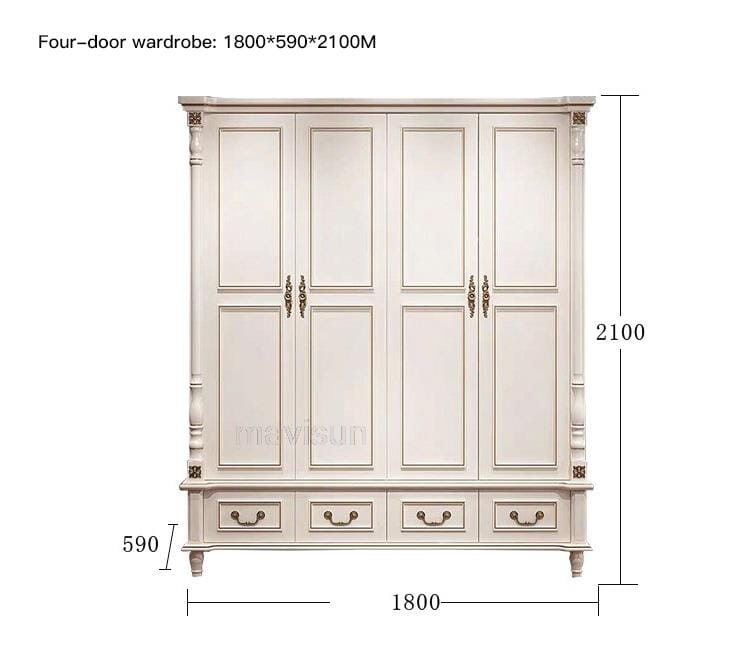 Luxury King Size Master Bed (1.8M) with Unique Design Side Tables Manwatstore