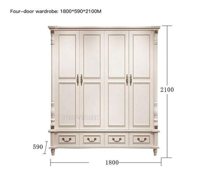 Luxury King Size Master Bed (1.8M) with Unique Design Side Tables Manwatstore