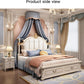 Luxury King Size Master Bed (1.8M) with Unique Design Side Tables Manwatstore
