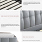 Luxury Modern Double Bed With Pure Leather |1.5/1.8M Beige Bed Manwatstore