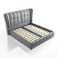 Luxury Modern Double Bed With Pure Leather |1.5/1.8M Beige Bed Manwatstore