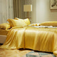 Luxury Mulberry Silk Bedding Set With Linen Pillowcases Manwatstore