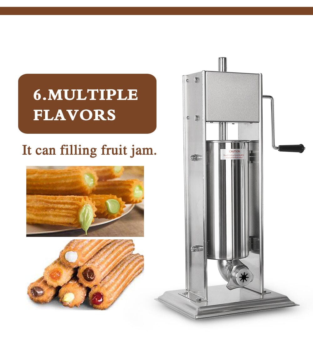 Manual Churros and Snacks Maker | Vertical Spanish Churrera Machine Manwatstore