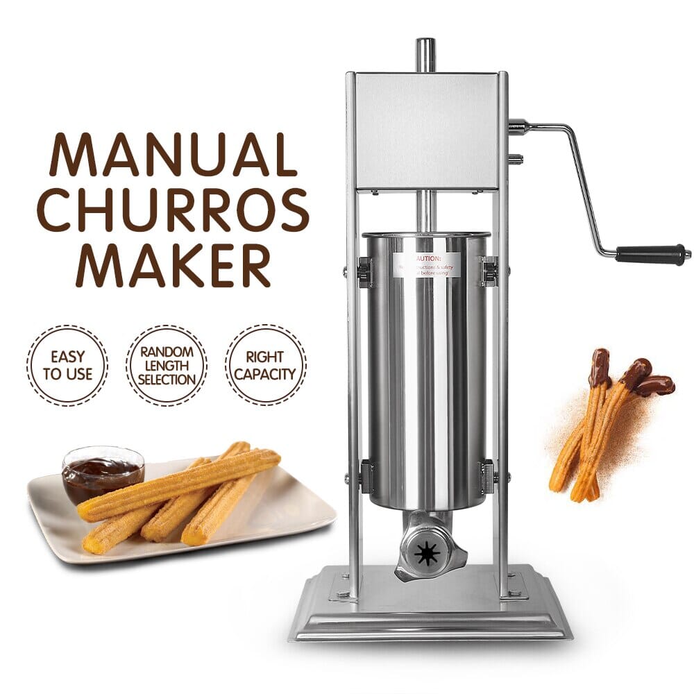 Manual Churros and Snacks Maker | Vertical Spanish Churrera Machine Manwatstore