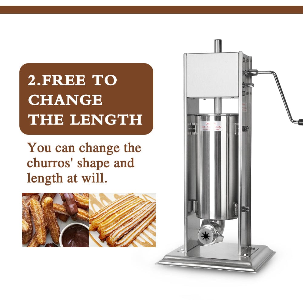 Manual Churros and Snacks Maker | Vertical Spanish Churrera Machine Manwatstore