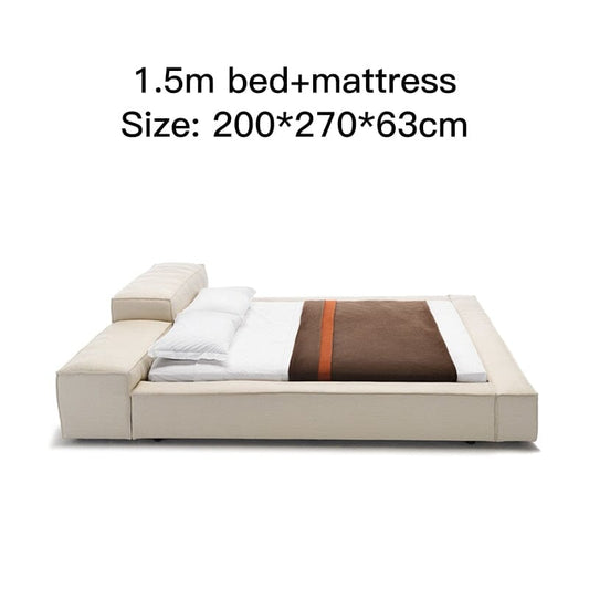 Minimalist Simple Comfortable Double Bed Set Manwatstore