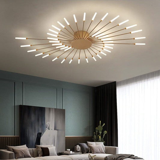 Modern Ceiling Chandelier With LED Bulbs Manwatstore