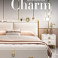 Modern Lightweight Luxury Bed in King Size with Side Tables and Mattress Manwatstore