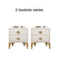 Modern Lightweight Luxury Bed in King Size with Side Tables and Mattress Manwatstore