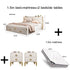 Modern Lightweight Luxury Bed in King Size with Side Tables and Mattress Manwatstore