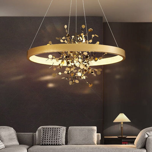 Modern Ring Shape Design Ceiling Chandelier With LED Manwatstore