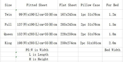 Multi Colors Bed Sheet Sets Manwatstore