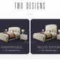 Nordic Modern Luxury Double Bed | Storage, Leather, Bad+Mattress+2 Nightstand Manwatstore