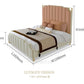 Nordic Modern Luxury Double Bed | Storage, Leather, Bad+Mattress+2 Nightstand Manwatstore