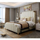 Nordic Modern Luxury Double Bed | Storage, Leather, Bad+Mattress+2 Nightstand Manwatstore