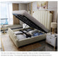 Nordic Modern Luxury Double Bed | Storage, Leather, Bad+Mattress+2 Nightstand Manwatstore
