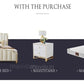 Nordic Modern Luxury Double Bed | Storage, Leather, Bad+Mattress+2 Nightstand Manwatstore