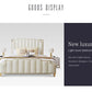 Nordic Modern Luxury Double Bed | Storage, Leather, Bad+Mattress+2 Nightstand Manwatstore