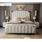 Nordic Modern Luxury Double Bed | Storage, Leather, Bad+Mattress+2 Nightstand Manwatstore