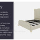 Nordic Modern Luxury Double Bed | Storage, Leather, Bad+Mattress+2 Nightstand Manwatstore