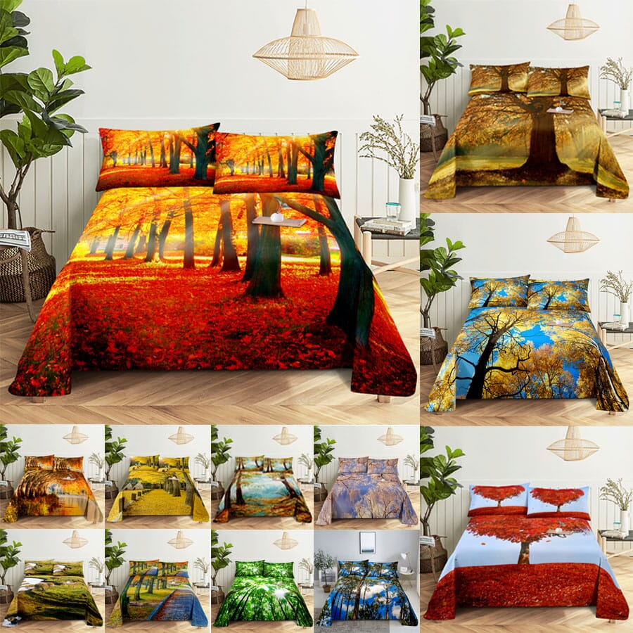 Scene Bed Sheet and Pillowcase Set Arts & Entertainment Manwatstore