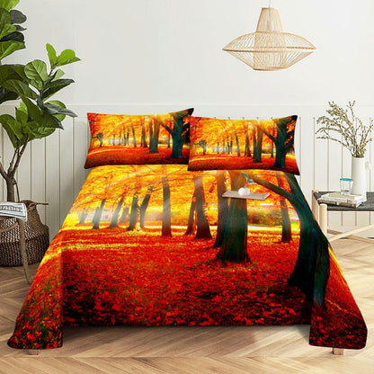 Scene Bed Sheet and Pillowcase Set Arts & Entertainment Manwatstore