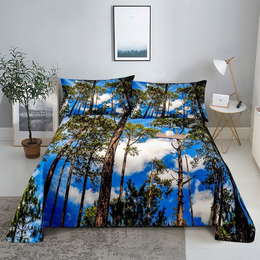 Scene Bed Sheet and Pillowcase Set Arts & Entertainment Manwatstore