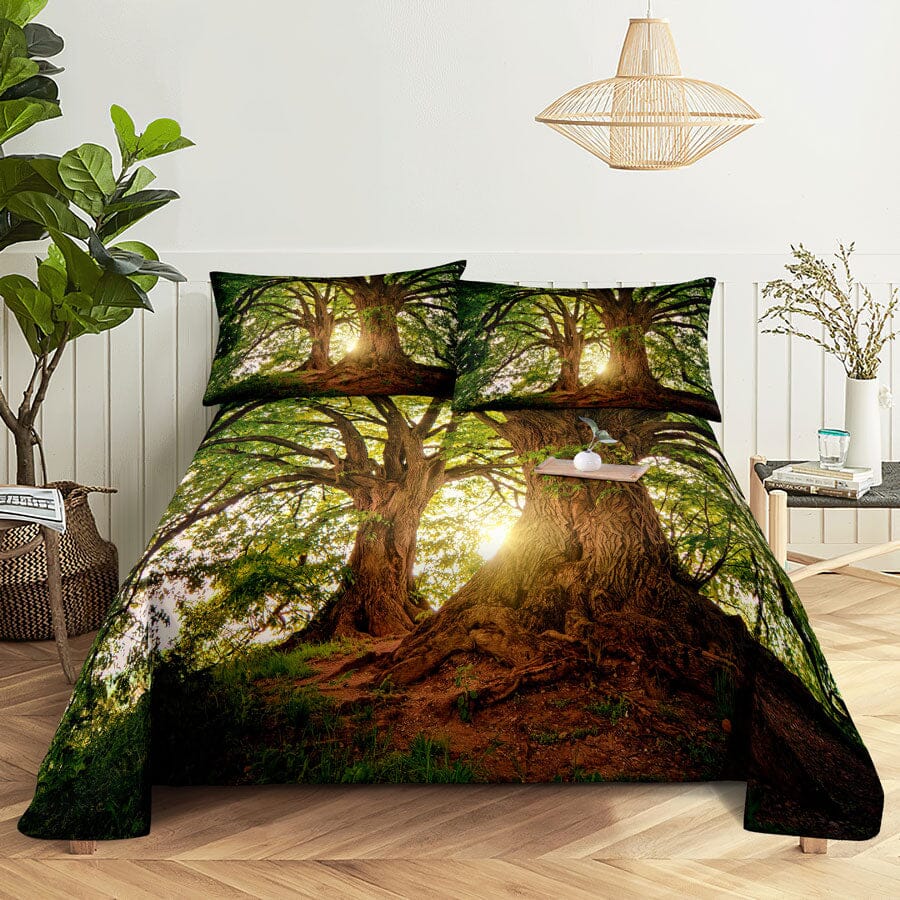 Scene Bed Sheet and Pillowcase Set Arts & Entertainment Manwatstore