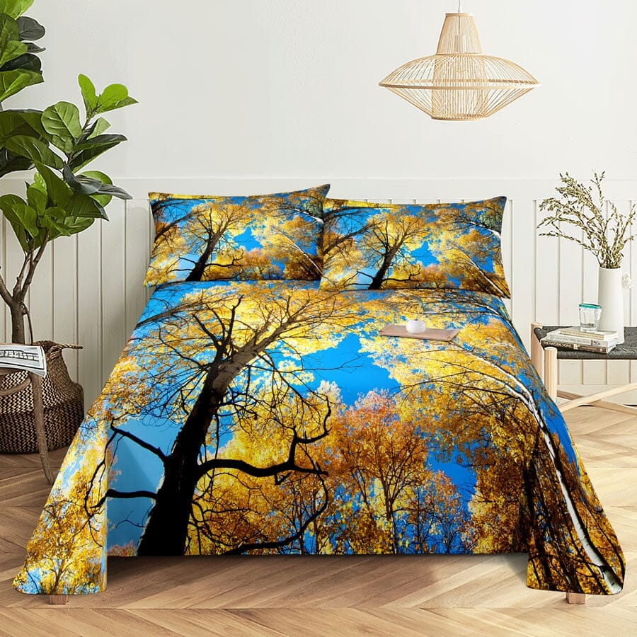 Scene Bed Sheet and Pillowcase Set Arts & Entertainment Manwatstore